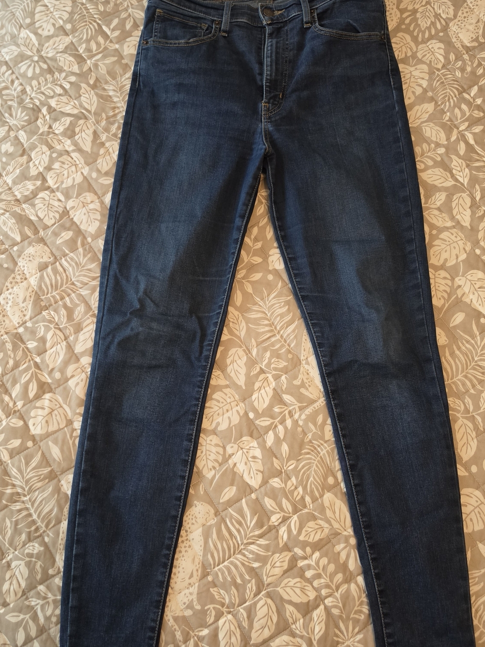 Levi's Premium Mile High Super Skinny Jeans Size 30 Dark Wash Ultra High Rise
